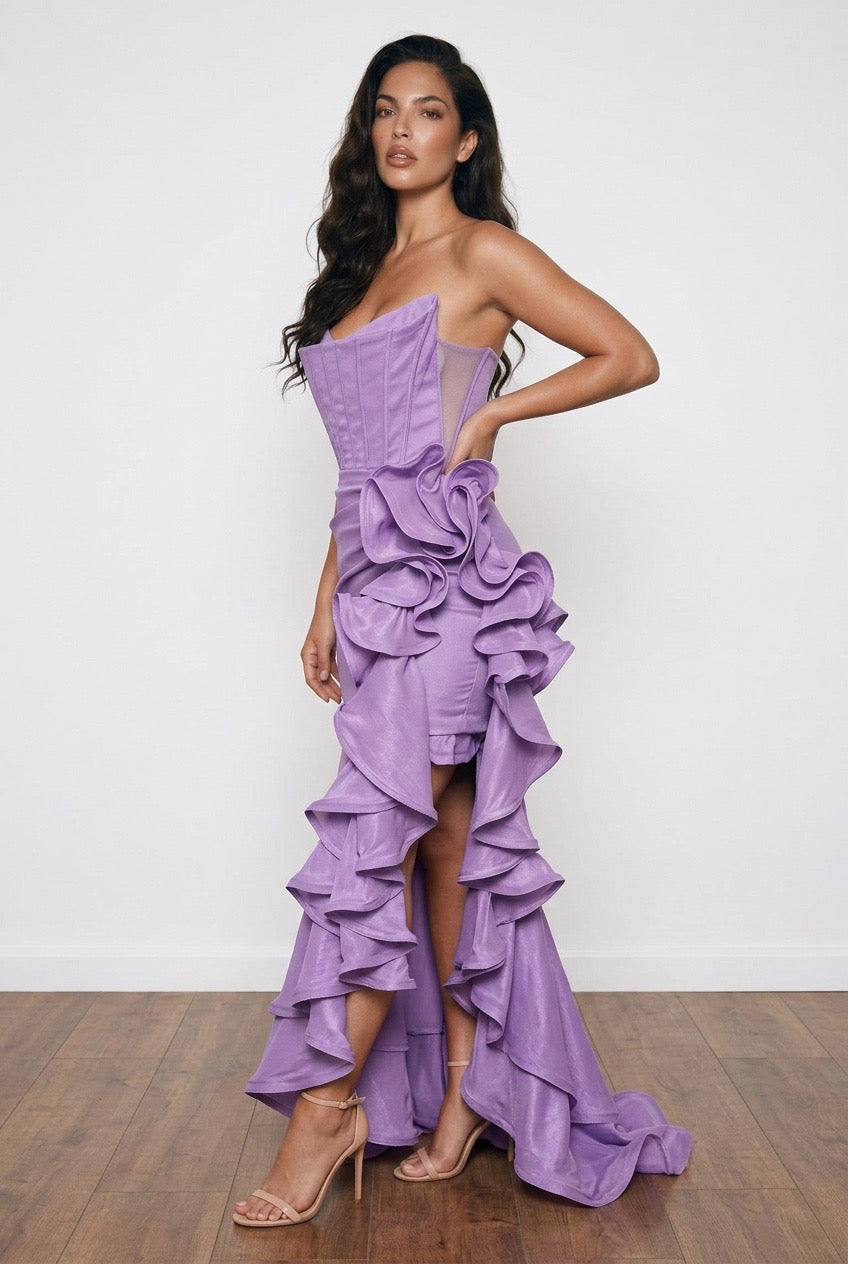 Valentina Ruffle Maxi Dress