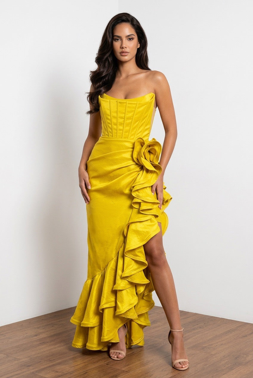 Valentina Ruffle Maxi Dress