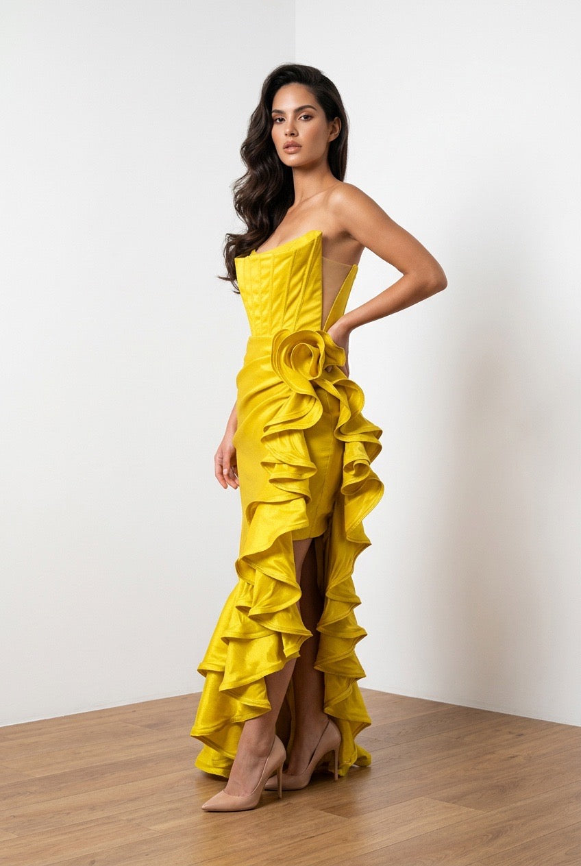 Valentina Ruffle Maxi Dress